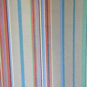 Perennials Beachcomber Stripe Rainbow Upholstery Fabric Almost 3 Yards Remnant